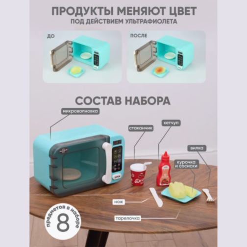Cuptor cu Microunde Interactiv pentru Copii – Joc de Bucătărie