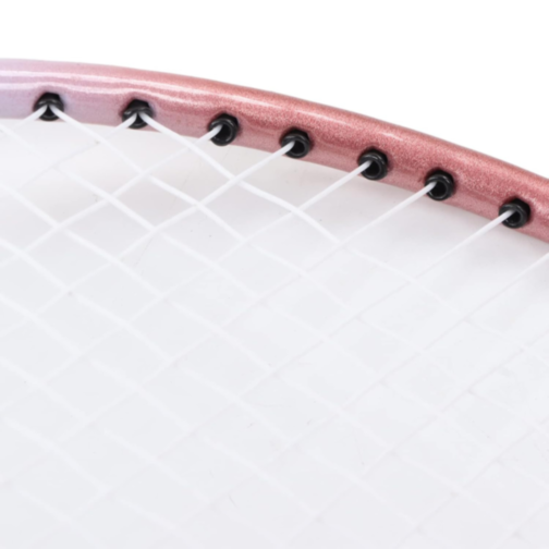 Set 2 Rachete Badminton Roz cu Geantă 