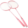 Set 2 Rachete Badminton Roz cu Geantă 