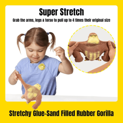 1buc. Gorilă Super Stretch din Cauciuc – Jucărie Antistres și Distractivă (culoare aleatorie)  1buc. Gorilă Super Stretch din Cauciuc – Jucărie Antistres și Distractivă (culoare aleatorie)