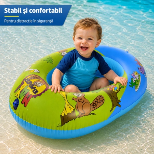 Bărcuță Gonflabilă Copii pentru Piscină și Mare