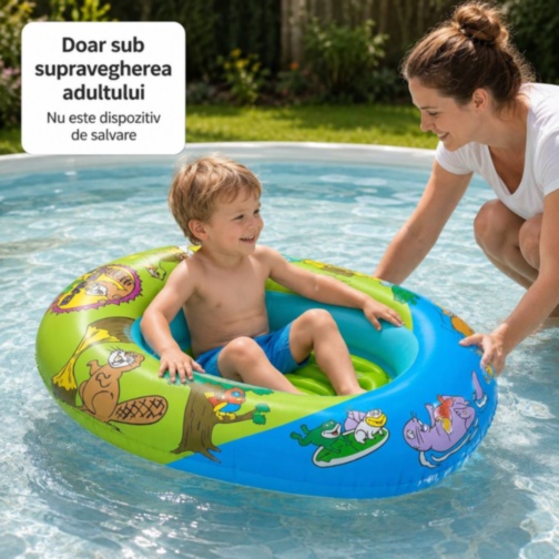 Bărcuță Gonflabilă Copii pentru Piscină și Mare