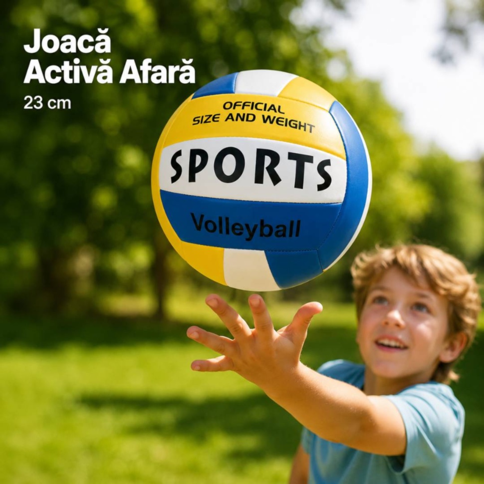 Minge de volei pentru copii 23 cm pentru joacă activă afară