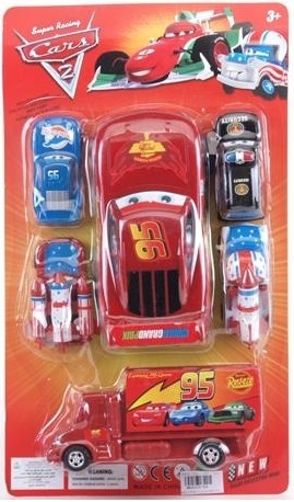 Set 6 Mașinuțe Seria Fulger McQueen 