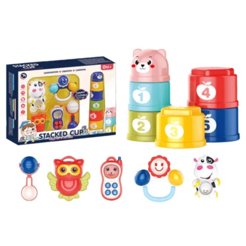 Set Interactiv pentru Bebeluși „Stacked Cup”