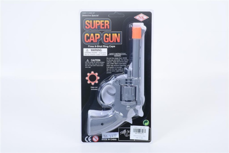 Pistol Super Cap Gun cu Capse – Jucărie Clasică Detectiv