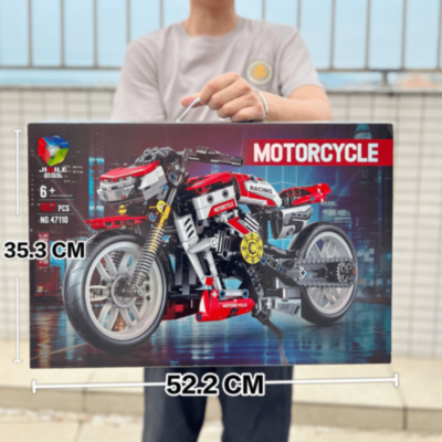 Set de construcție Motocicletă Racing cu 467 piese | image