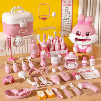 Set Clinică Dentară cu Iepuraș – Joc Educativ cu Sunete și Lumină  | image