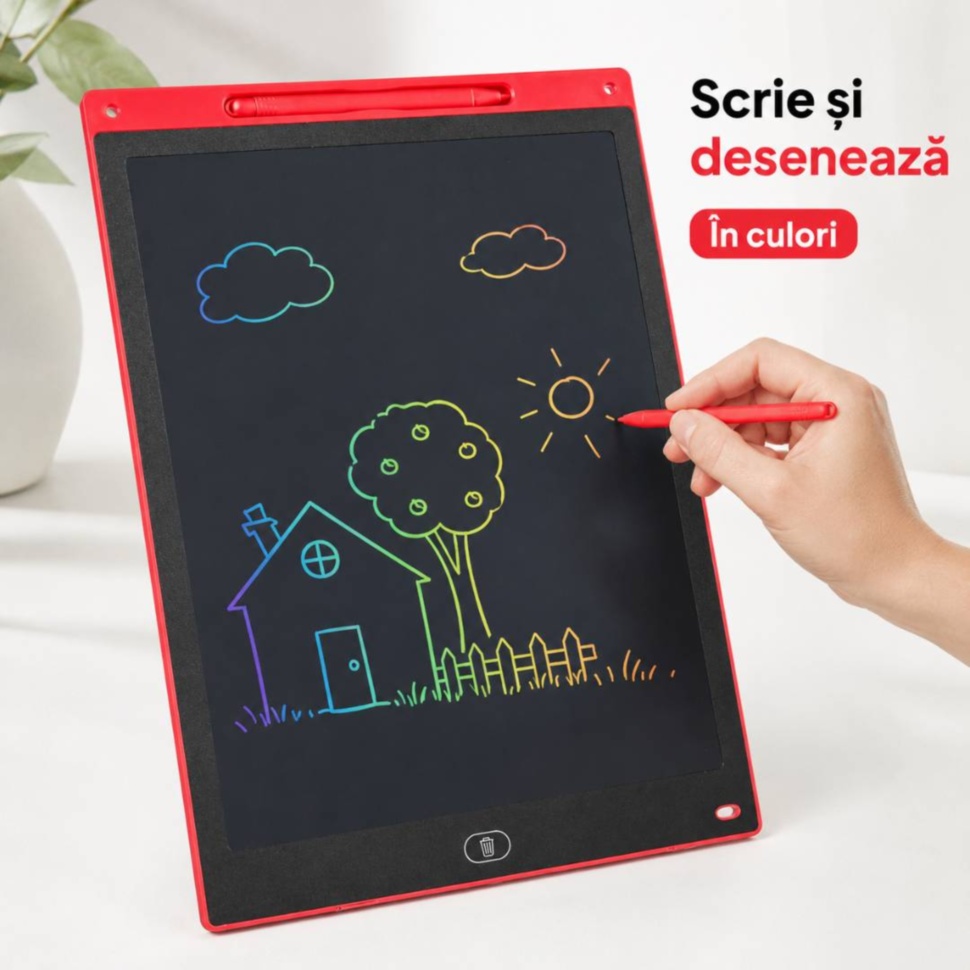 Tabletă LCD pentru copii cu scriere și desen în culori