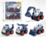Set 4 Camioane de Construcție cu Fricțiune