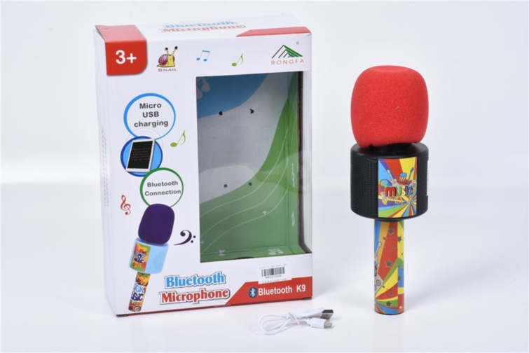 Microfon Karaoke Wireless USB cu Bluetooth și Boxă inclusă 