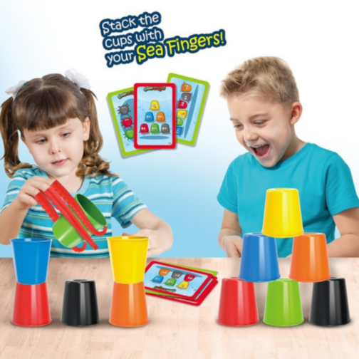 Joc Interactiv Crazy Octopus – Stivuiește Paharele și Antrenează-ți Reflexele!