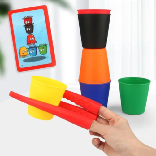 Joc Interactiv Crazy Octopus – Stivuiește Paharele și Antrenează-ți Reflexele!