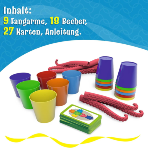 Joc Interactiv Crazy Octopus – Stivuiește Paharele și Antrenează-ți Reflexele!