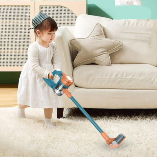 Aspirator de Jucărie Interactiv cu Lumină și Sunete