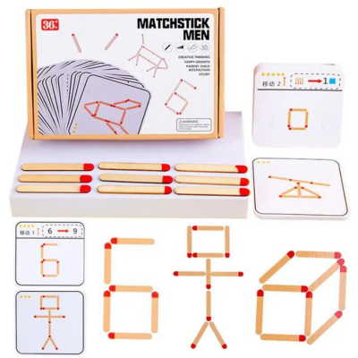 Puzzle Educațional Matchstick - Joc de Construcție și Logică | image