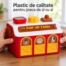 Fermă interactivă Pop Up cu animale, lumini și pian