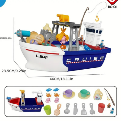 Barcă Interactivă Gourmet Voyager cu Accesorii pentru Joacă Creativă | image