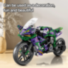Set de construcție Motocicletă Racing Verde Violet cu 458 Piese