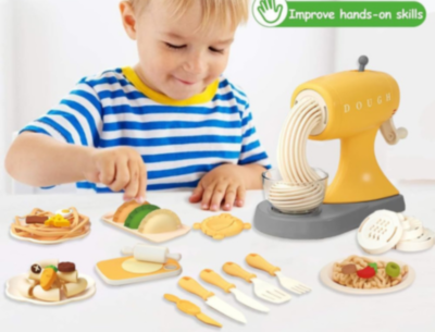 Mașină Jucărie Noodle Maker cu Pastă Colorată  | image