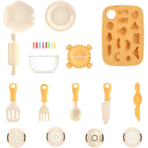 Mașină Jucărie Noodle Maker cu Pastă Colorată 