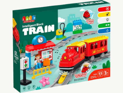 Tren Interactiv cu Blocuri Inteligente și Lumină pentru Copii | image