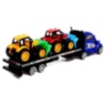 Camion transportor auto cu 2 tractoare utilaje (culoare aleatorie)