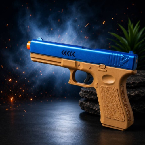 Pistol de Jucărie cu Sunet Mecanic și Scântei