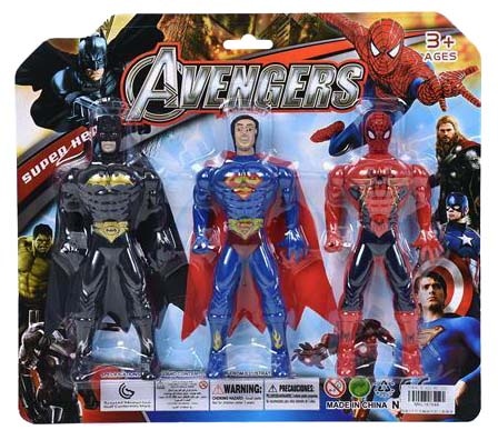 Set 3 Figurine Super Eroi cu Lumini