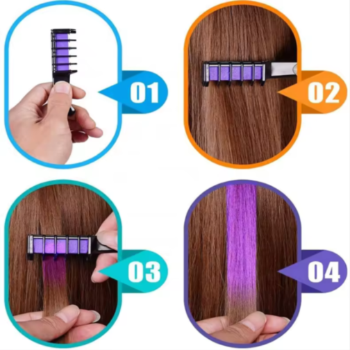 Crete pentru Vopsit Șuvițe - Set de 5 Culori Fashion Girl