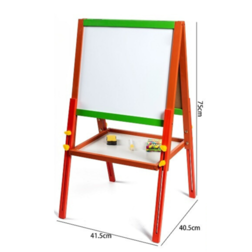 Tablă Multifuncțională Dublă | Suprafață Albă Magnetică și Neagră pentru Creta