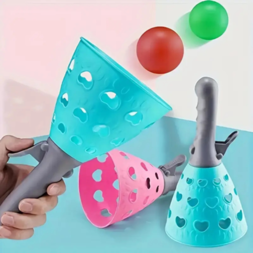 Set Joc Interactiv cu Coșuri de Prindere și Mingi Colorate (culoare aleatorie)