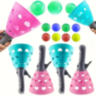 Set Joc Interactiv cu Coșuri de Prindere și Mingi Colorate (culoare aleatorie)