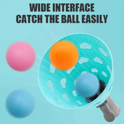Set Joc Interactiv cu Coșuri de Prindere și Mingi Colorate (culoare aleatorie)