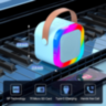 Boxă Karaoke Portabilă cu 2 Microfoane Wireless (albastru)