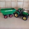 Tractor jucărie pentru copii cu remorcă mare (culoare aleatorie)