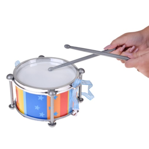 Tobă Muzicală pentru Copii cu Bețe și Curea