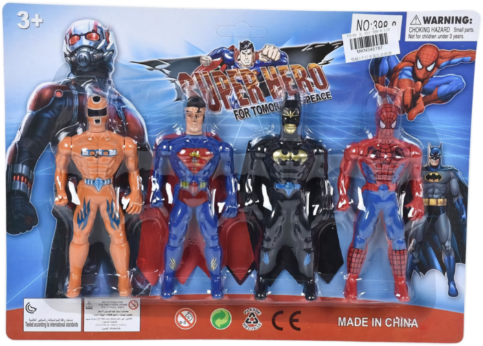 Set 4 Super Eroi cu Lumini