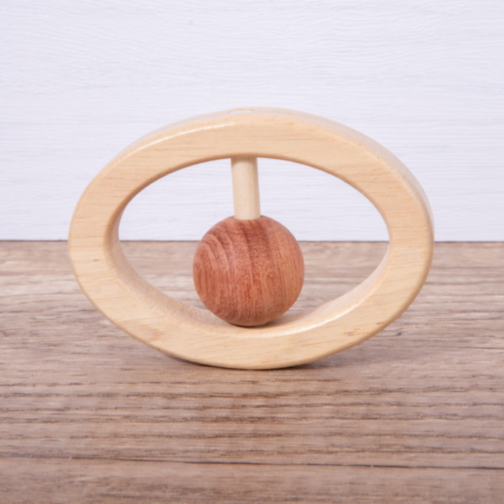 Set 8 Jucării Montessori din Lemn Natural pentru Bebeluși