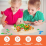 Joc Educativ Montessori din Lemn – Recolta de Morcovi cu Litere și Cifre