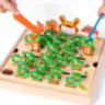 Joc Educativ Montessori din Lemn – Recolta de Morcovi cu Litere și Cifre