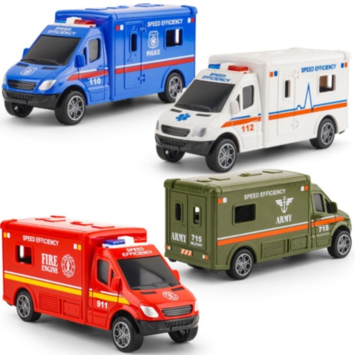 Mașină de intervenție pentru copii cu mers inerțial (model aleatoriu)