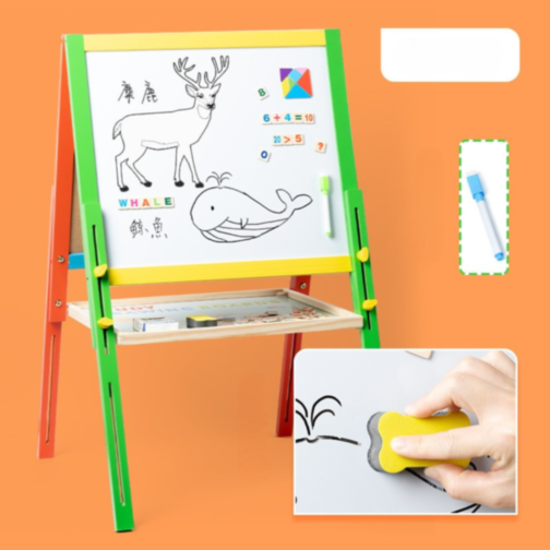 Tablă Multifuncțională Colorată cu Două Fețe – Educație și Creativitate