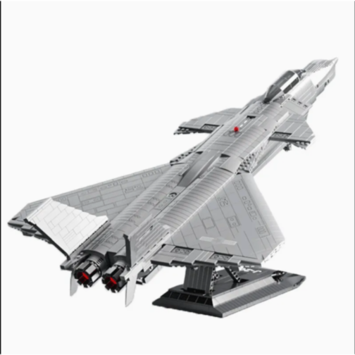 Avion de Luptă din Blocuri de Construcție – Set de 1077 Piese pentru Copii și Colecționari