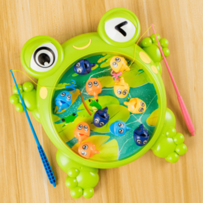 Joc Pescuit Magnetic Broască cu 10 Peștișori | image