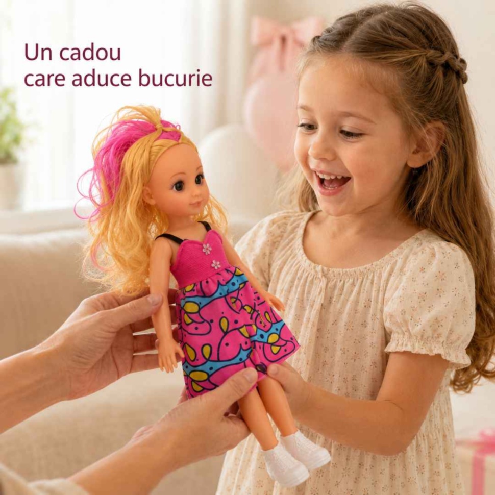Păpușă muzicală FAD Girl oferită cadou unei fetițe