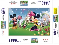 Puzzle Disney Mickey și Minnie 1000 piese, 50X75cm