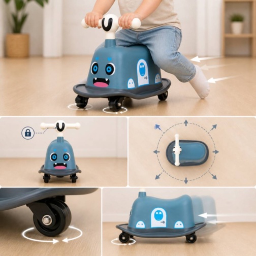 Mașinuță Ride-On Copii cu Mișcare 360°
