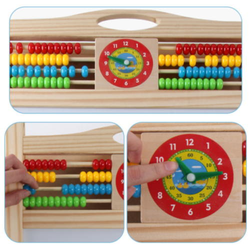 Tablă Multifuncțională din Lemn cu Două Fețe – Educație și Creativitate
