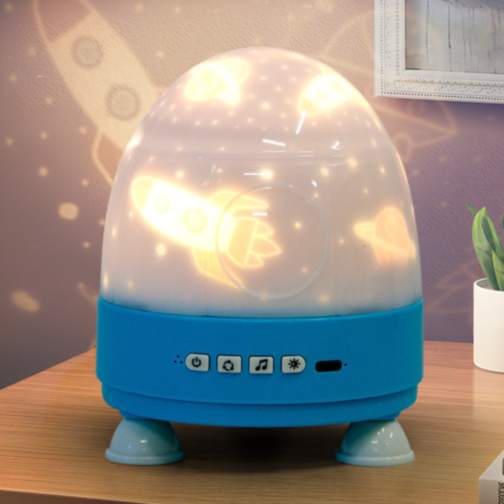 Proiector Lumină Noapte cu Telecomandă – Relaxare și Atmosferă Magică (albastru)